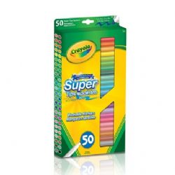CRAYOLA - 50 MARQUEURS SUPER POINTES